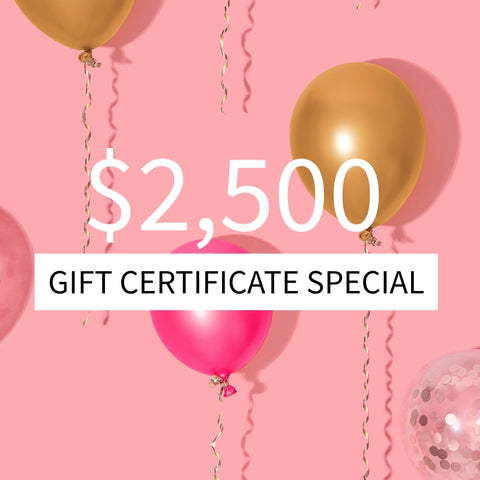 $2,500 Gift Card 18 Year Anniversary Special